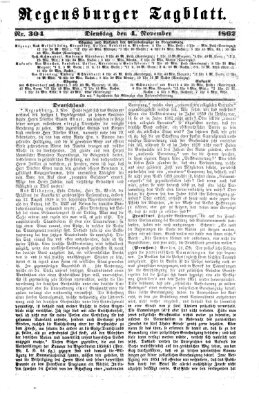 Regensburger Tagblatt Dienstag 4. November 1862