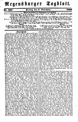 Regensburger Tagblatt Freitag 7. November 1862