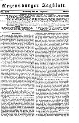 Regensburger Tagblatt Samstag 6. Dezember 1862