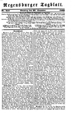 Regensburger Tagblatt Dienstag 23. Dezember 1862