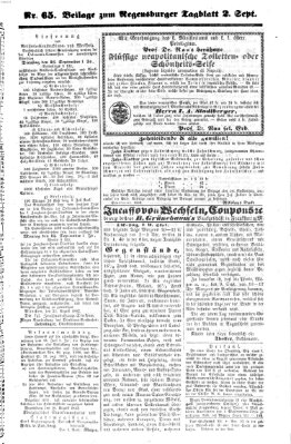 Regensburger Tagblatt Dienstag 2. September 1862