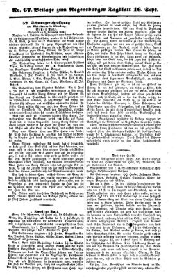 Regensburger Tagblatt Dienstag 16. September 1862