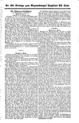 Regensburger Tagblatt Dienstag 23. September 1862