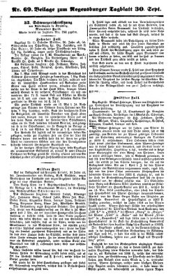 Regensburger Tagblatt Dienstag 30. September 1862