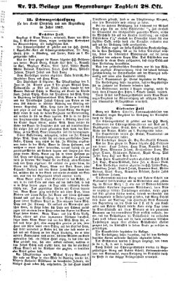 Regensburger Tagblatt Dienstag 28. Oktober 1862