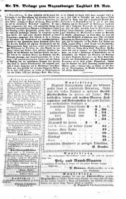 Regensburger Tagblatt Dienstag 18. November 1862