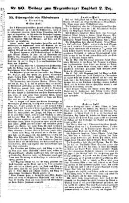 Regensburger Tagblatt Dienstag 2. Dezember 1862