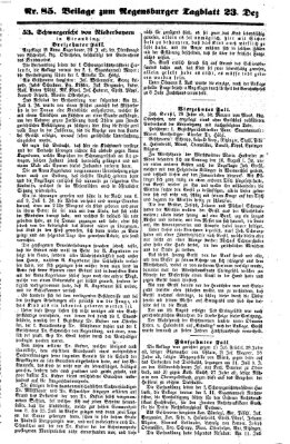 Regensburger Tagblatt Dienstag 23. Dezember 1862