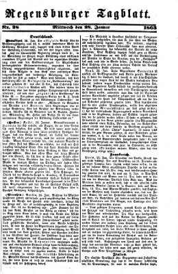 Regensburger Tagblatt Mittwoch 28. Januar 1863