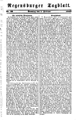 Regensburger Tagblatt Sonntag 1. Februar 1863