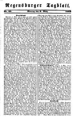 Regensburger Tagblatt Montag 9. März 1863