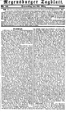 Regensburger Tagblatt Donnerstag 26. März 1863