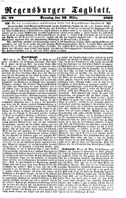 Regensburger Tagblatt Sonntag 29. März 1863