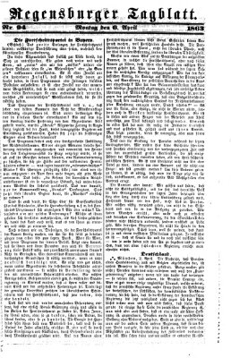 Regensburger Tagblatt Montag 6. April 1863