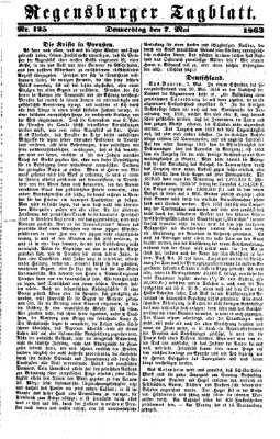 Regensburger Tagblatt Donnerstag 7. Mai 1863