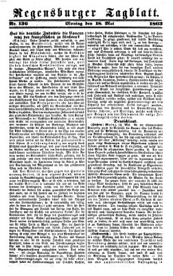 Regensburger Tagblatt Montag 18. Mai 1863