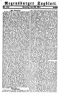 Regensburger Tagblatt Samstag 23. Mai 1863