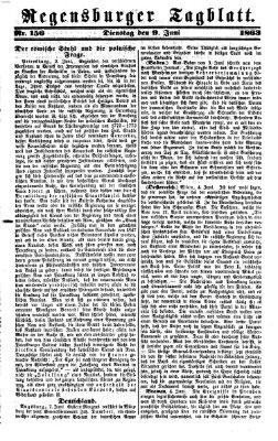 Regensburger Tagblatt Dienstag 9. Juni 1863