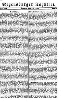 Regensburger Tagblatt Sonntag 14. Juni 1863