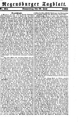 Regensburger Tagblatt Donnerstag 18. Juni 1863