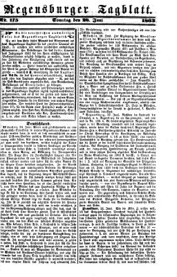 Regensburger Tagblatt Sonntag 28. Juni 1863