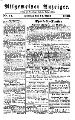 Regensburger Tagblatt Dienstag 14. April 1863