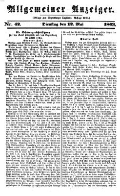 Regensburger Tagblatt Dienstag 12. Mai 1863