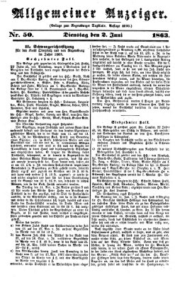 Regensburger Tagblatt Dienstag 2. Juni 1863