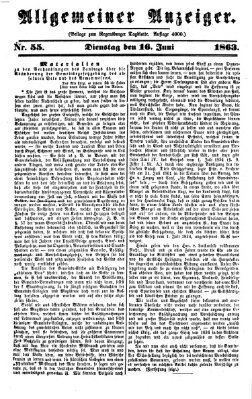 Regensburger Tagblatt Dienstag 16. Juni 1863