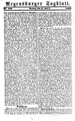 Regensburger Tagblatt Freitag 3. Juli 1863