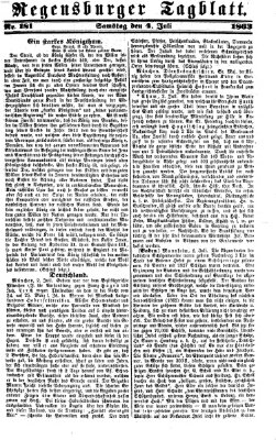 Regensburger Tagblatt Samstag 4. Juli 1863