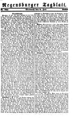 Regensburger Tagblatt Mittwoch 8. Juli 1863