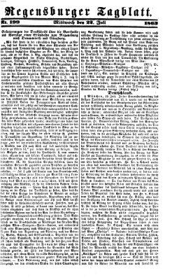 Regensburger Tagblatt Mittwoch 22. Juli 1863