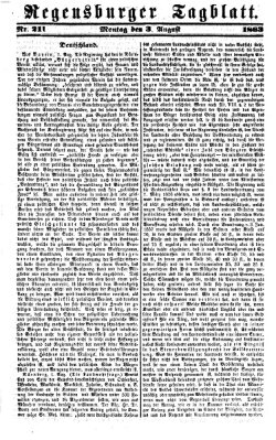 Regensburger Tagblatt Montag 3. August 1863