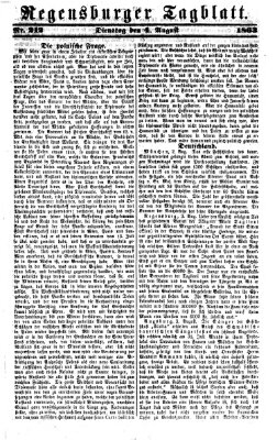 Regensburger Tagblatt Dienstag 4. August 1863