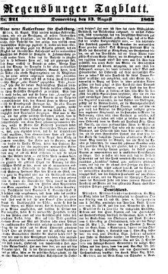 Regensburger Tagblatt Donnerstag 13. August 1863