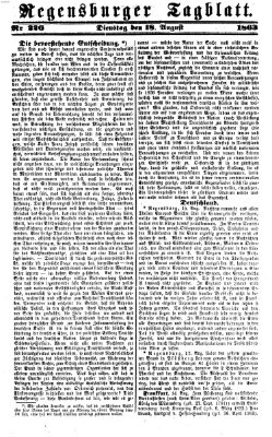 Regensburger Tagblatt Dienstag 18. August 1863