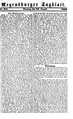 Regensburger Tagblatt Sonntag 23. August 1863