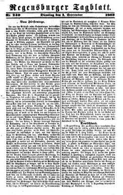 Regensburger Tagblatt Dienstag 1. September 1863