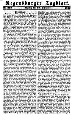 Regensburger Tagblatt Montag 14. September 1863