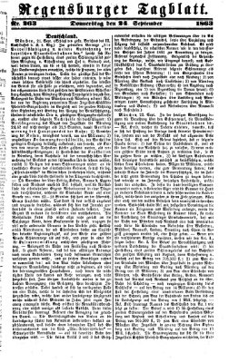 Regensburger Tagblatt Donnerstag 24. September 1863