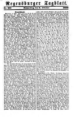 Regensburger Tagblatt Donnerstag 8. Oktober 1863