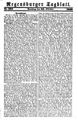 Regensburger Tagblatt Samstag 24. Oktober 1863