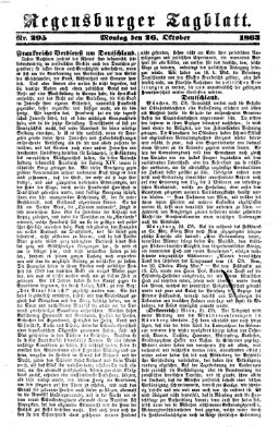 Regensburger Tagblatt Montag 26. Oktober 1863