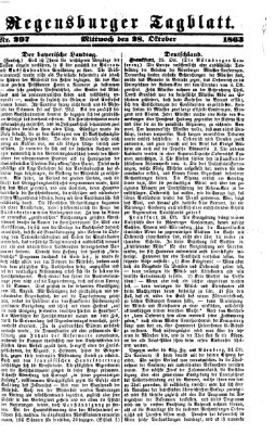 Regensburger Tagblatt Mittwoch 28. Oktober 1863