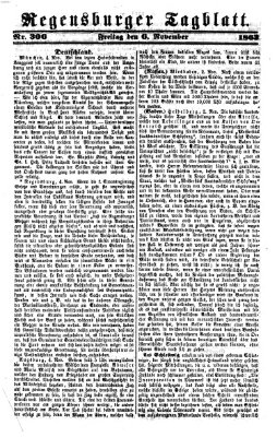 Regensburger Tagblatt Freitag 6. November 1863