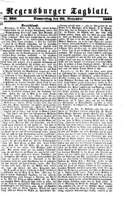 Regensburger Tagblatt Donnerstag 26. November 1863