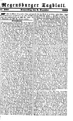 Regensburger Tagblatt Donnerstag 3. Dezember 1863