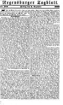 Regensburger Tagblatt Freitag 4. Dezember 1863