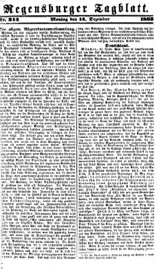 Regensburger Tagblatt Montag 14. Dezember 1863